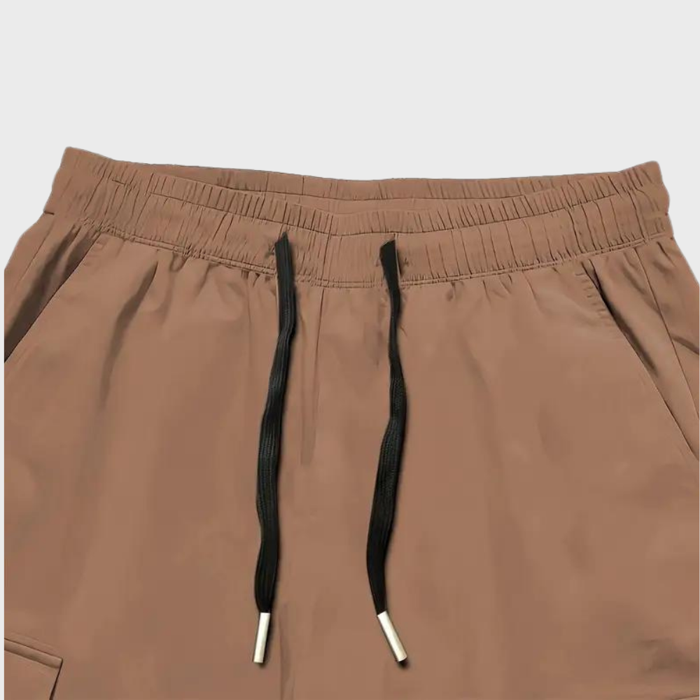 Ashcroft | Men's Purple Cargo Joggers with Zip Pockets