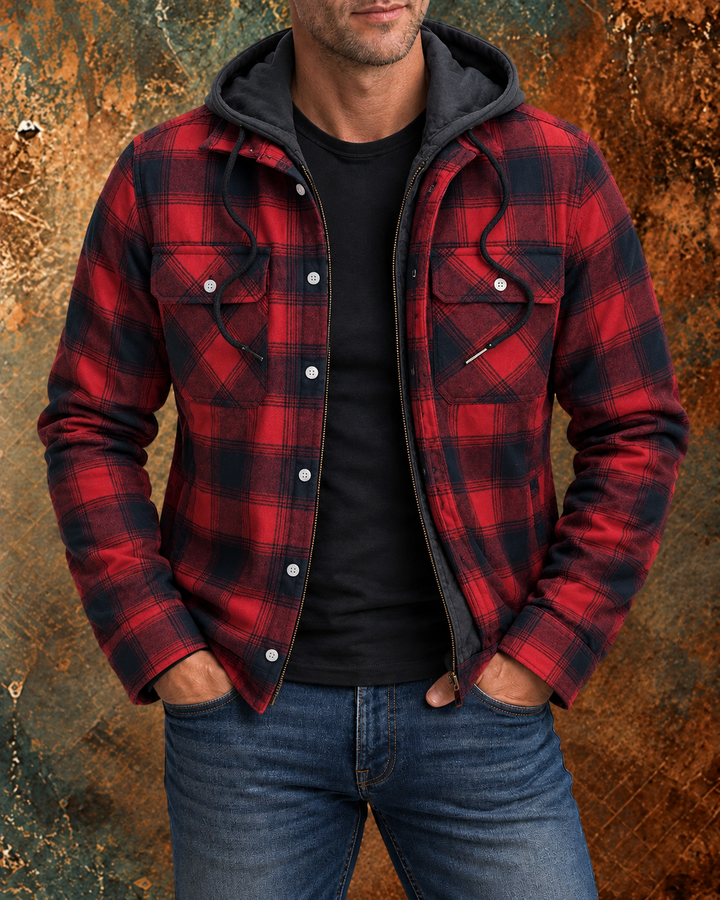 Kevin | Checked Zip Jacket