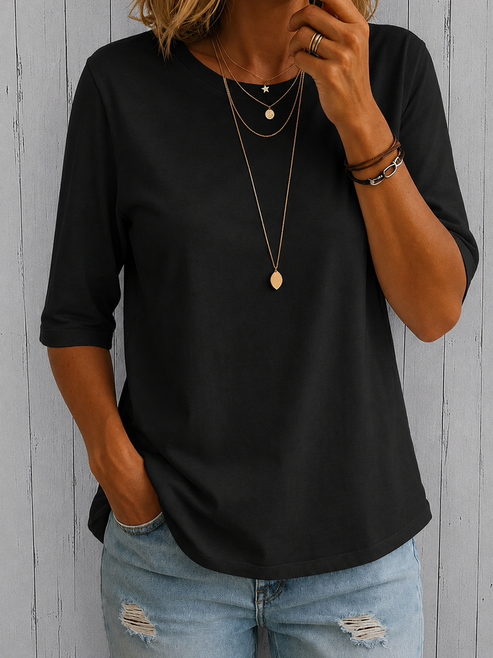 Harper | Relaxed Everyday Half-Sleeve Tee