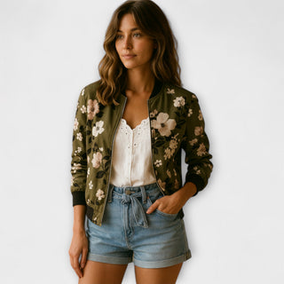 Ashcroft | Floral Print Bomber Jacket