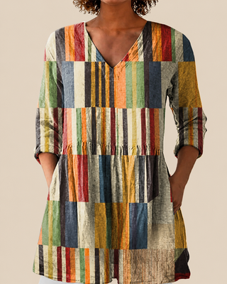 Ashcroft | Long Blouse with Bold Print