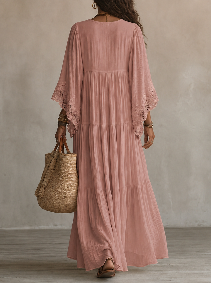 Ashcroft | Chiffon Lace Maxi Dress