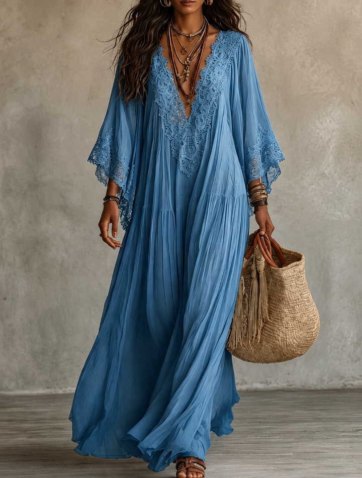 Ashcroft | Chiffon Lace Maxi Dress
