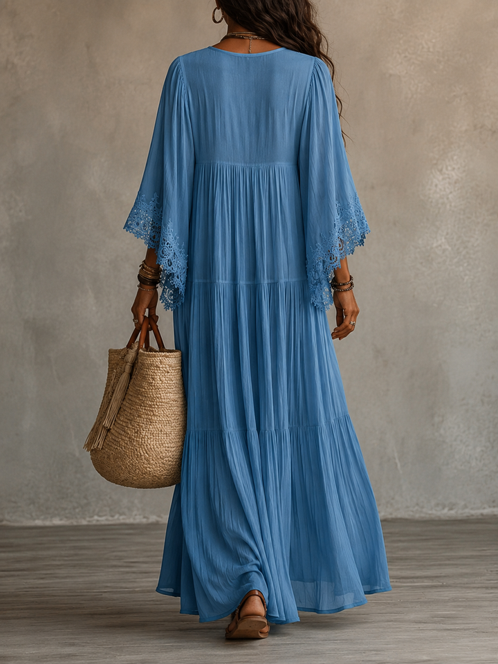 Ashcroft | Chiffon Lace Maxi Dress
