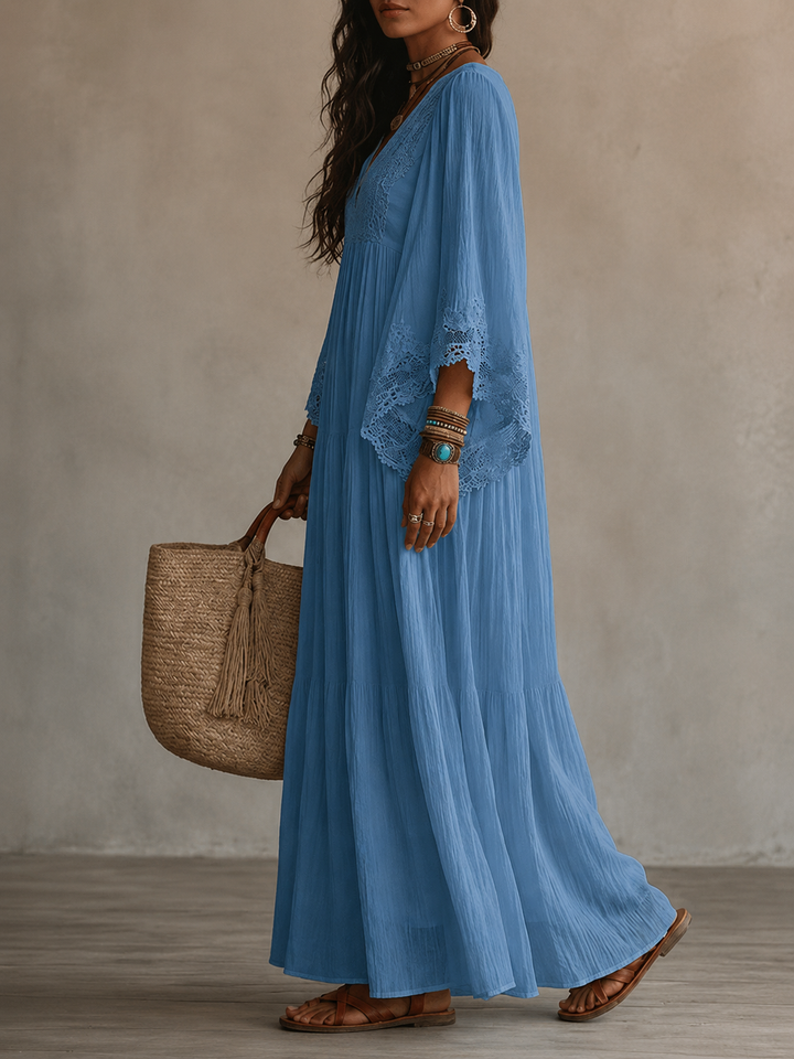 Ashcroft | Chiffon Lace Maxi Dress
