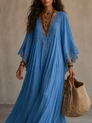 Ashcroft | Chiffon Lace Maxi Dress