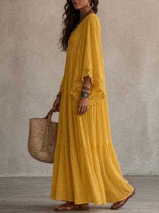 Ashcroft | Chiffon Lace Maxi Dress