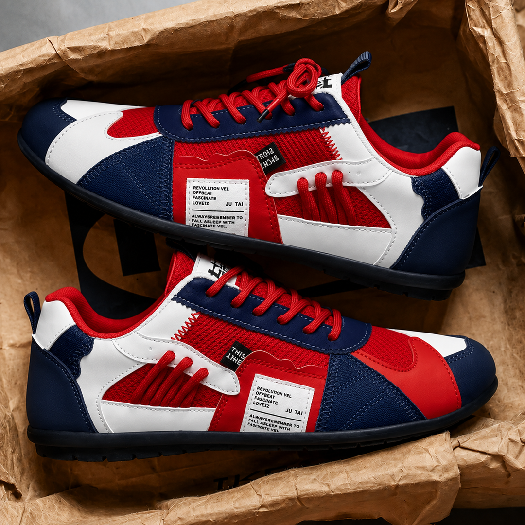Ashcroft | Retro Colour Block Trainers