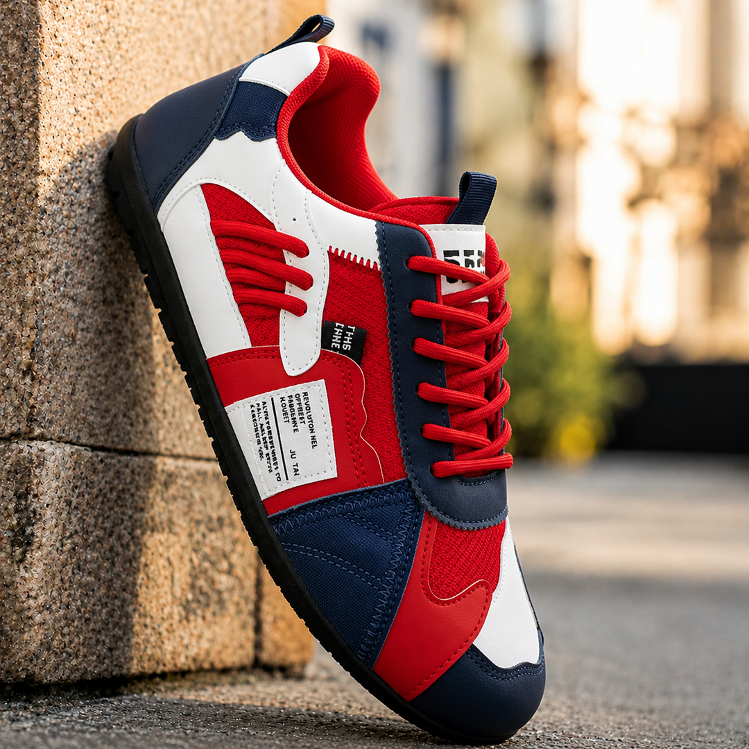 Ashcroft | Retro Colour Block Trainers