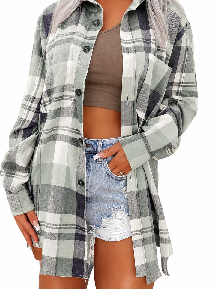 Ashcroft | Checked Long Sleeve Summer Shirt