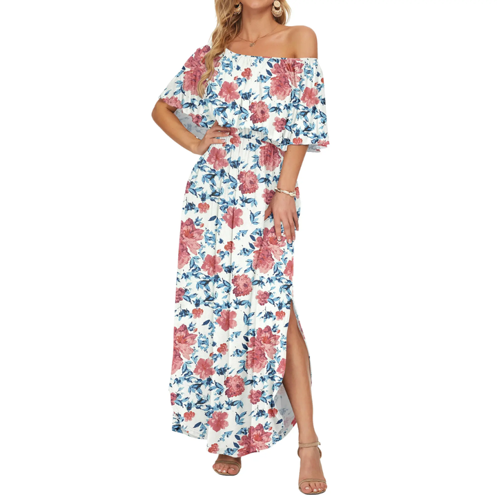 Ashcroft Floral Off-Shoulder Ruffle Maxi Dress – view 6