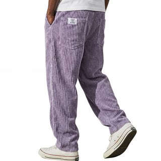 Elastic-Waist Corduroy Trousers