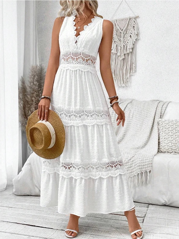 Ashcroft Lace V-Neck Dress