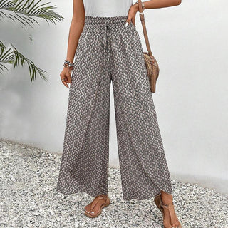 Wide-Leg Casual Trousers