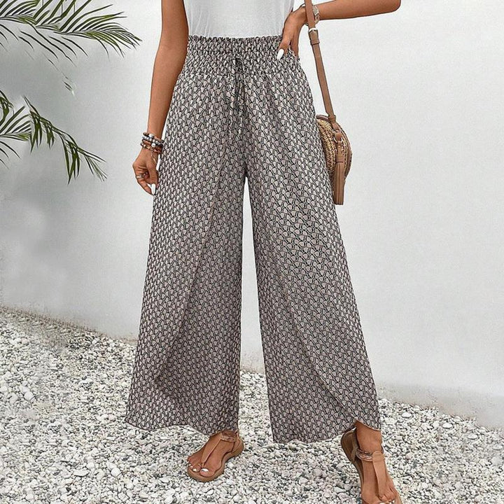 Wide-Leg Casual Trousers