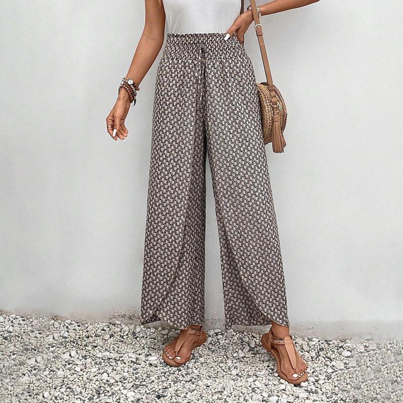 Wide-Leg Casual Trousers