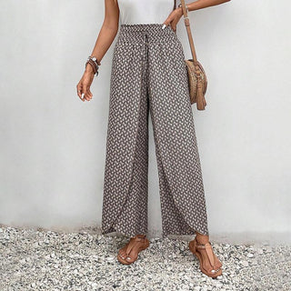 Wide-Leg Casual Trousers