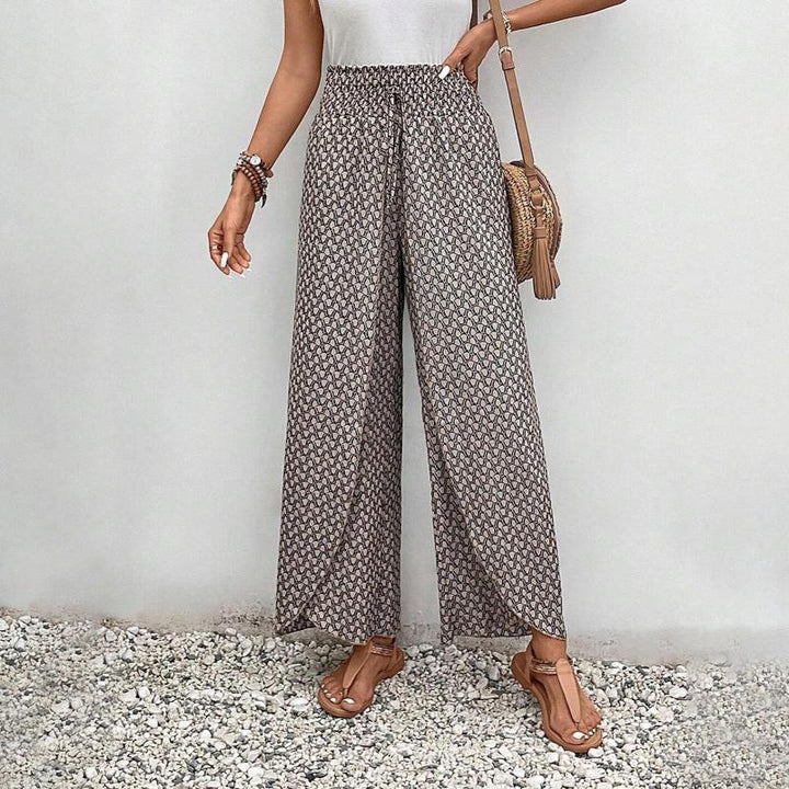 Wide-Leg Casual Trousers