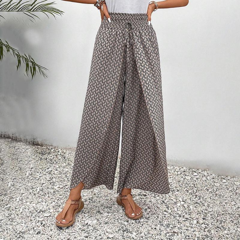 Wide-Leg Casual Trousers