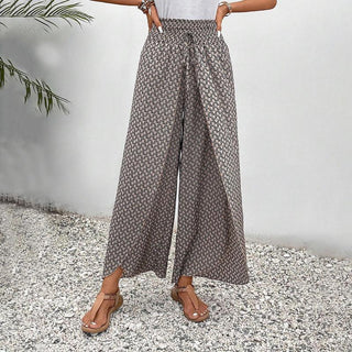 Wide-Leg Casual Trousers