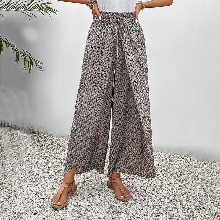 Wide-Leg Casual Trousers