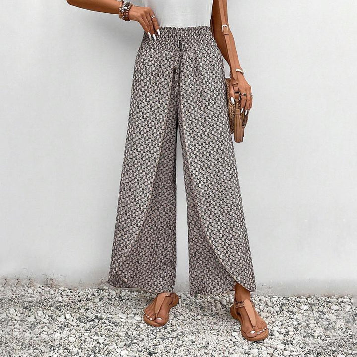 Wide-Leg Casual Trousers