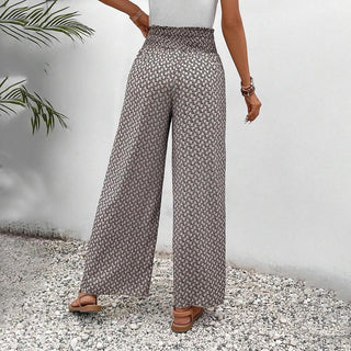 Wide-Leg Casual Trousers