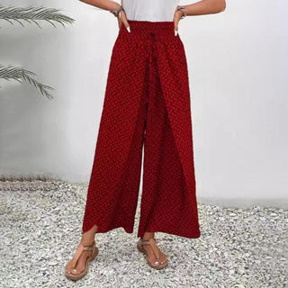 Wide-Leg Casual Trousers