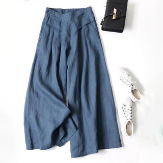 Wide-Leg Casual Trousers