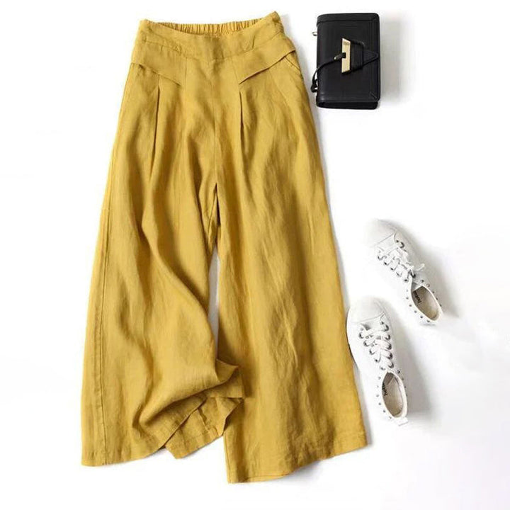 Wide-Leg Casual Trousers