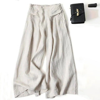 Wide-Leg Casual Trousers