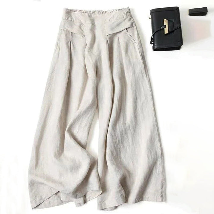 Wide-Leg Casual Trousers