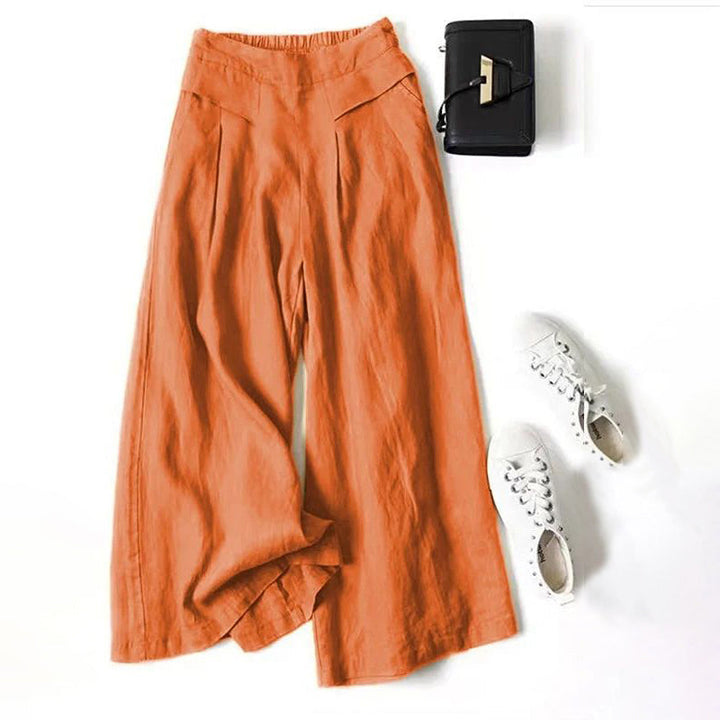 Wide-Leg Casual Trousers