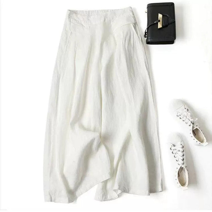 Wide-Leg Casual Trousers