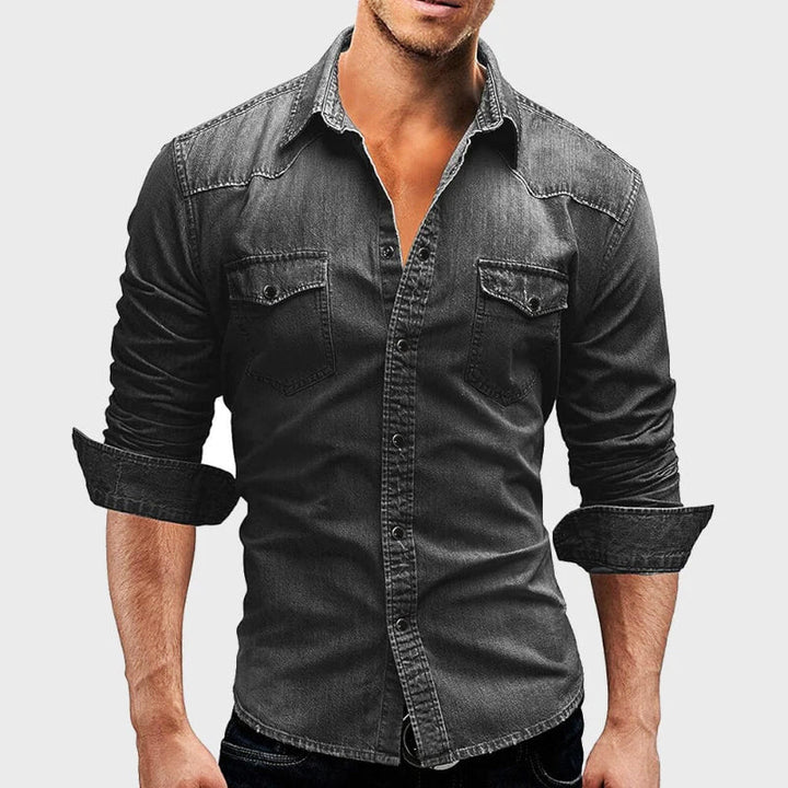 Ashcroft | Slim Fit Denim Shirt