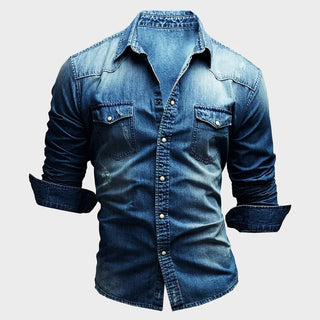 Ashcroft | Slim Fit Denim Shirt