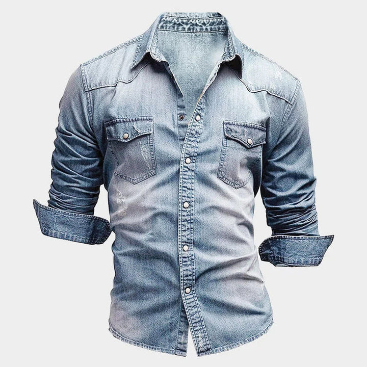Ashcroft | Slim Fit Denim Shirt