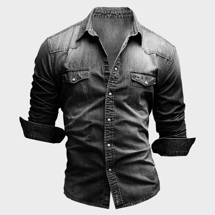 Ashcroft | Slim Fit Denim Shirt