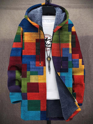 Cynthia | Artful Hooded Cardigan