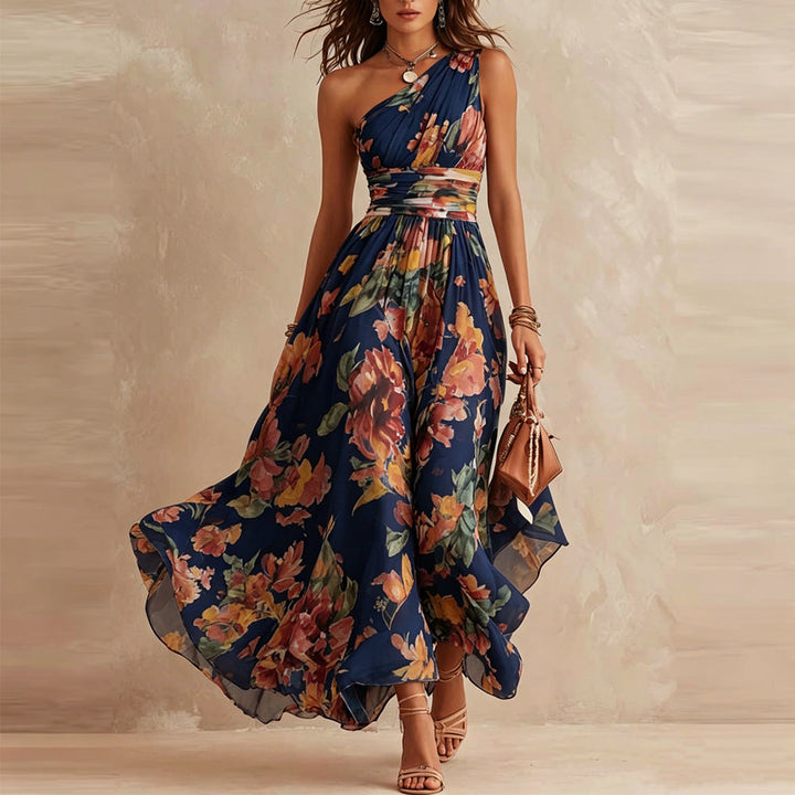 Aurora | Asymmetric Floral Dress