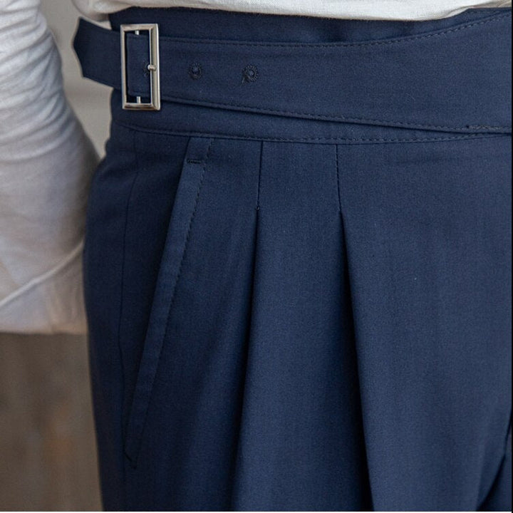 Ashcroft | Ellis Classic High-Waist Trousers with Buckle Closure