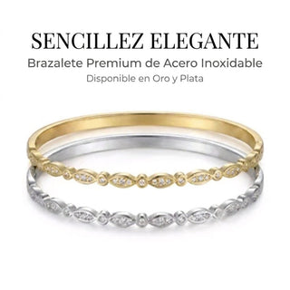Elegant Gold Bracelet with Cubic Zirconia