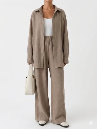 Nova | Linen-Look Two-Piece Set