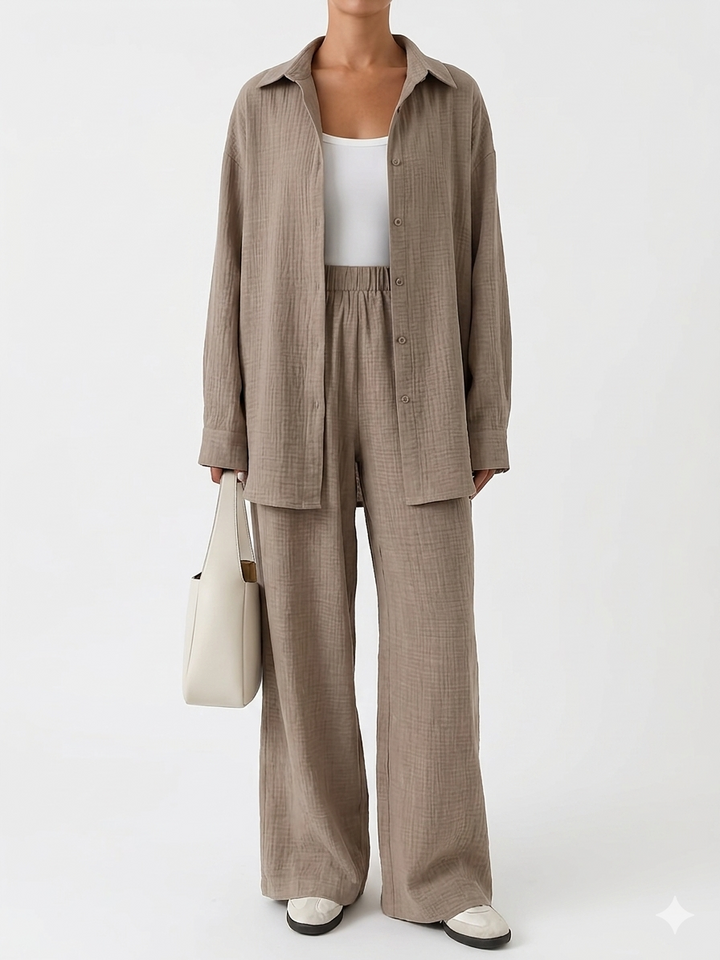 Nova | Linen-Look Two-Piece Set