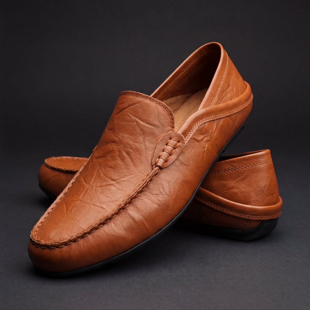 Ashcroft | Genuine Leather Driving Loafers