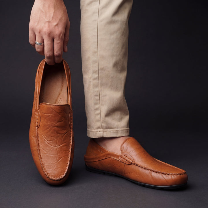 Ashcroft | Genuine Leather Driving Loafers