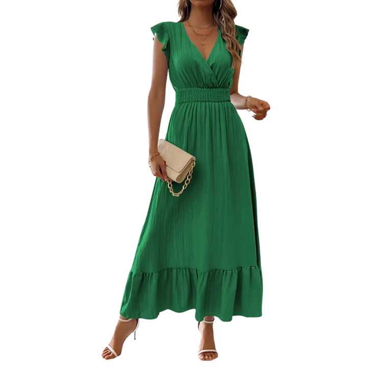 Ashcroft Shirred V-Neck Summer Dress – view 2