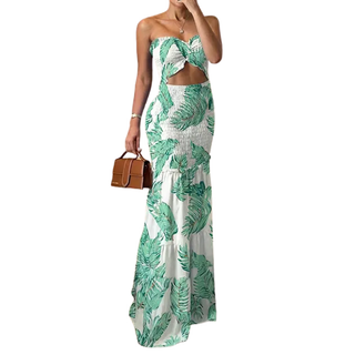 Ashcroft Tropical Print Halter Maxi Dress – view 5