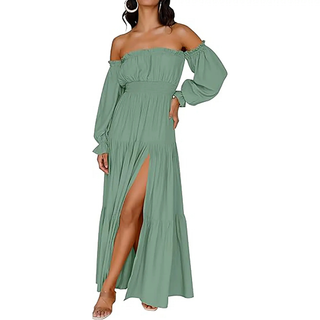 Ashcroft Bohemian Off-Shoulder Layered Maxi – view 3