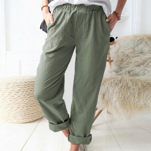 Plain Casual Trousers